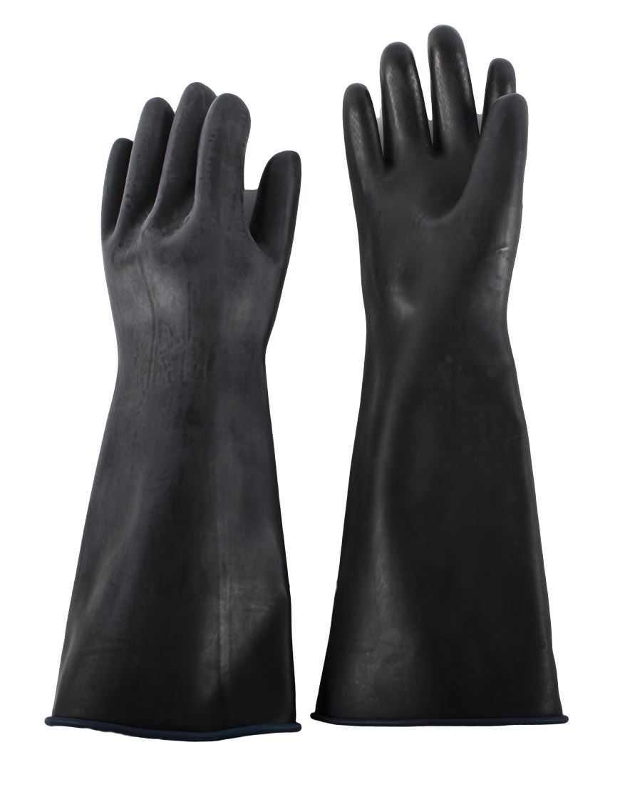 Guante Industrial negra Nº 8 largo