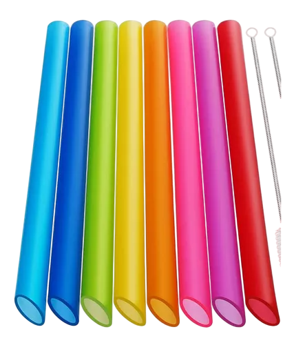 Popote neón para tapioca