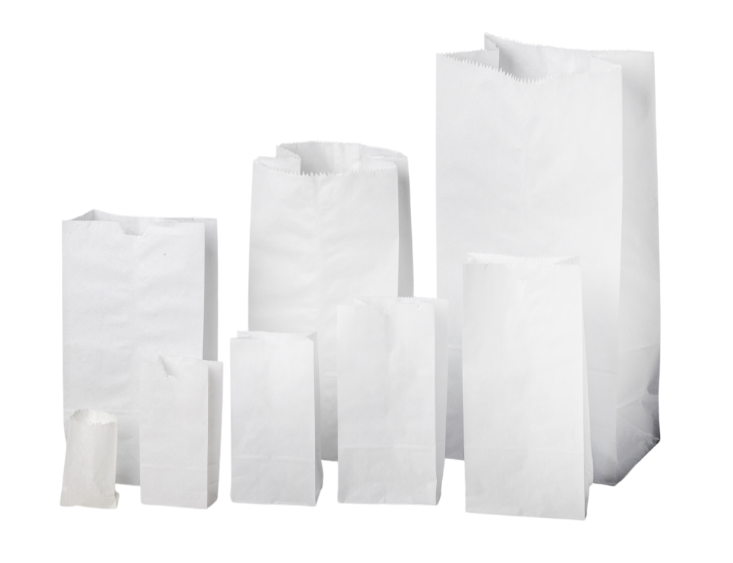 Bolsas de papel blancas