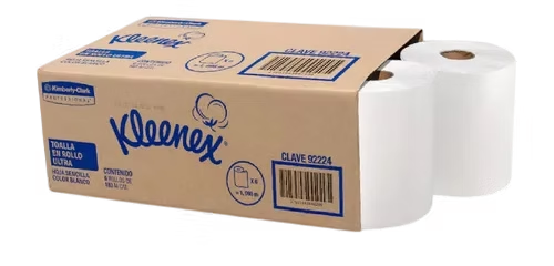 Toalla en rollo Kleenex con 6 rollos de 183 mts