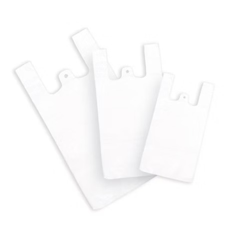 Bolsas de plástico tipo camiseta CH, M, G