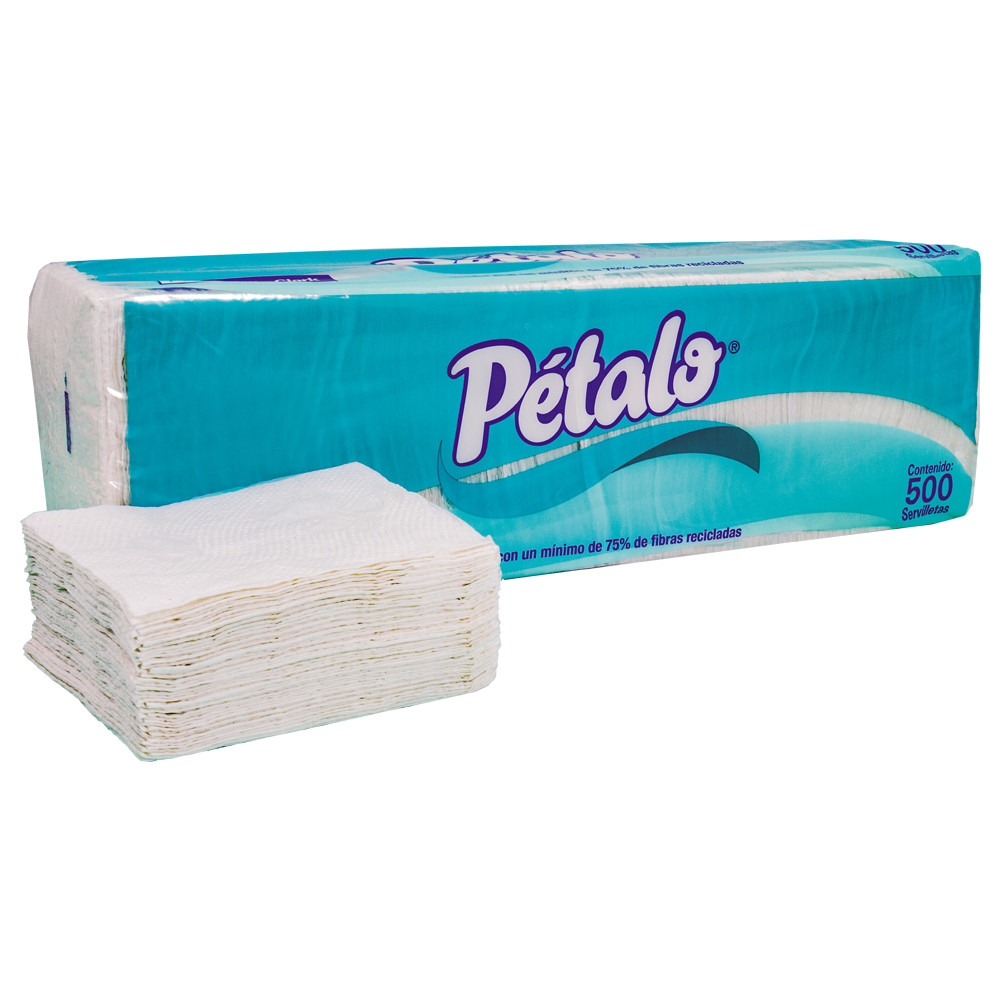Servilleta Pétalo Tradicional con 500 pzas
