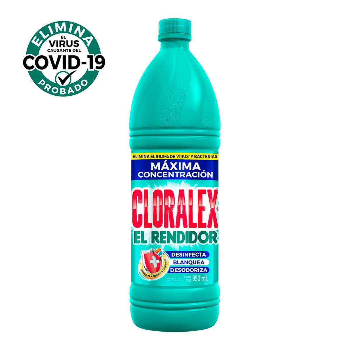 Cloralex El Rendidor de 900ml, 3.75 L, 10 L