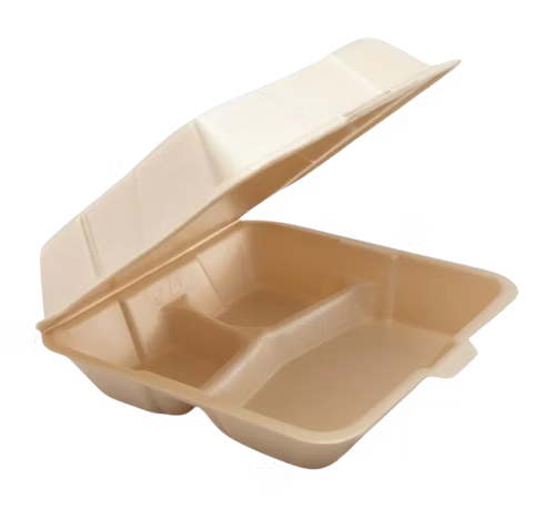 Contenedor Térmico Biodegradable 3 divisiones