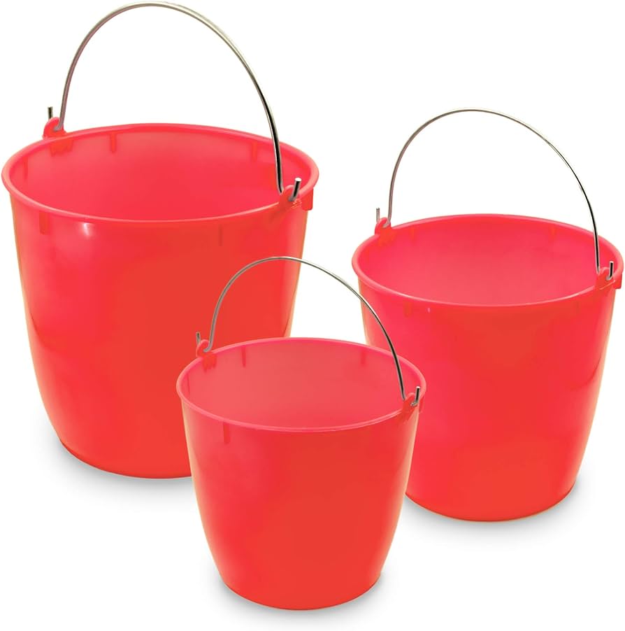 Cubetas de Plástico Rojas