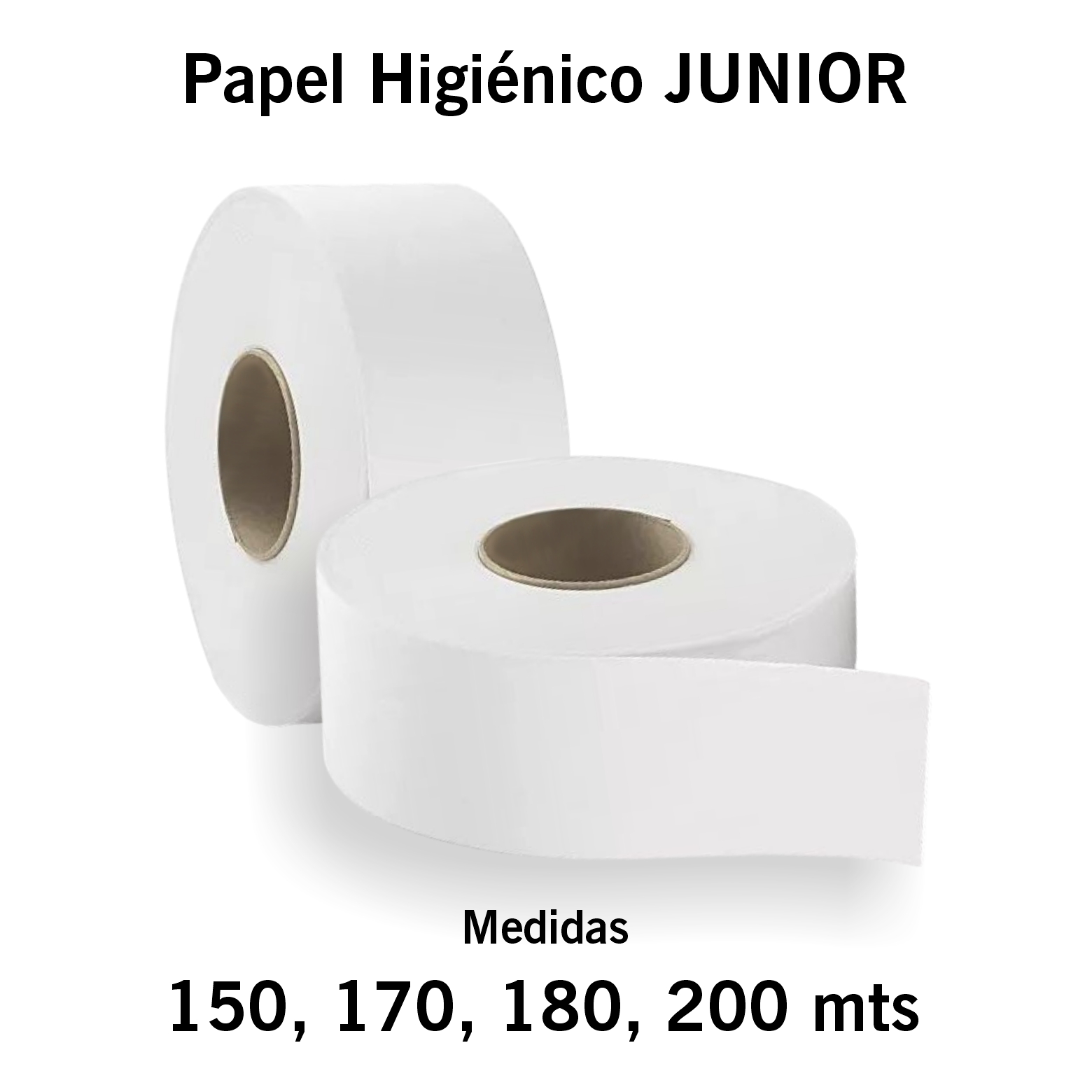 Papel Junior con 150, 170, 180 y 200 mts