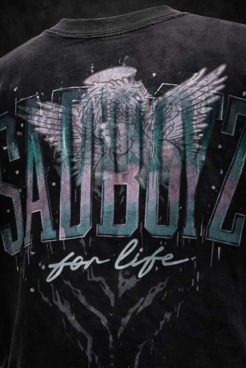 Playera Sadboyz Angel Silver Diamonds 