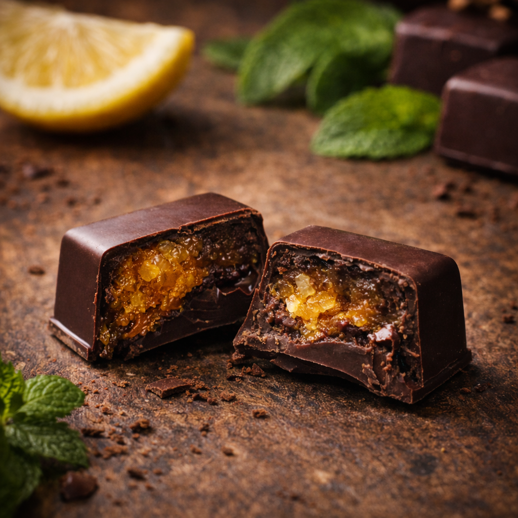 Lemora Dark Chocolate with Bou Sfeir Orange 1000 GRS