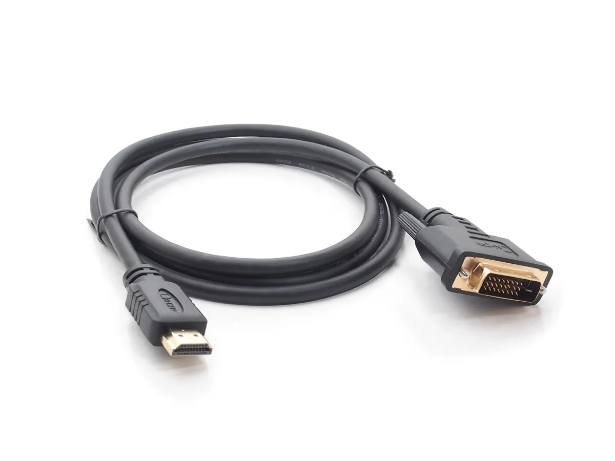 HDMI to DVI-D Cable, Black - 1m