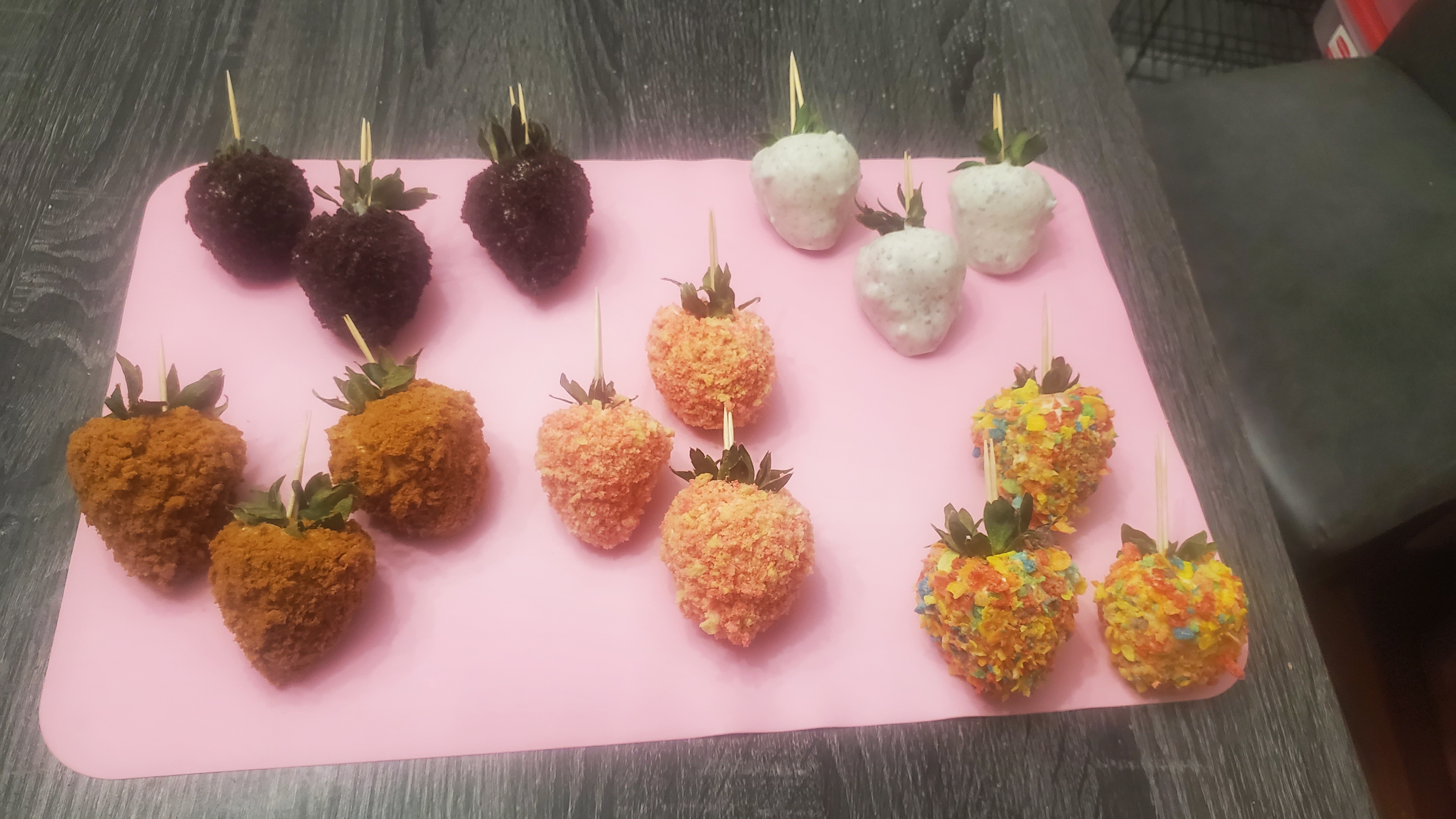 Assorted Gourmet Chocolate-Covered Strawberries with toppings