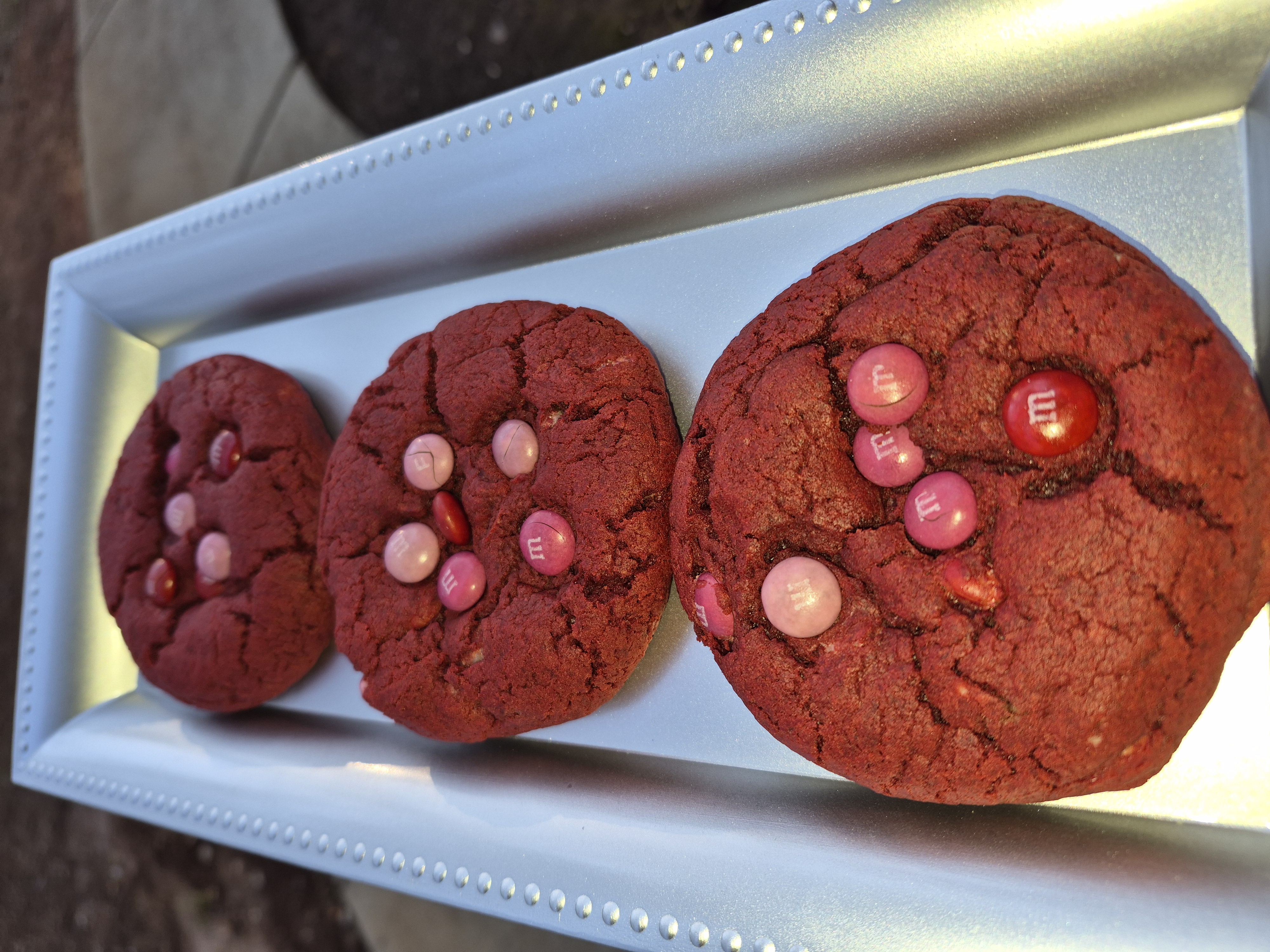 Red Velvet M&M Cookies