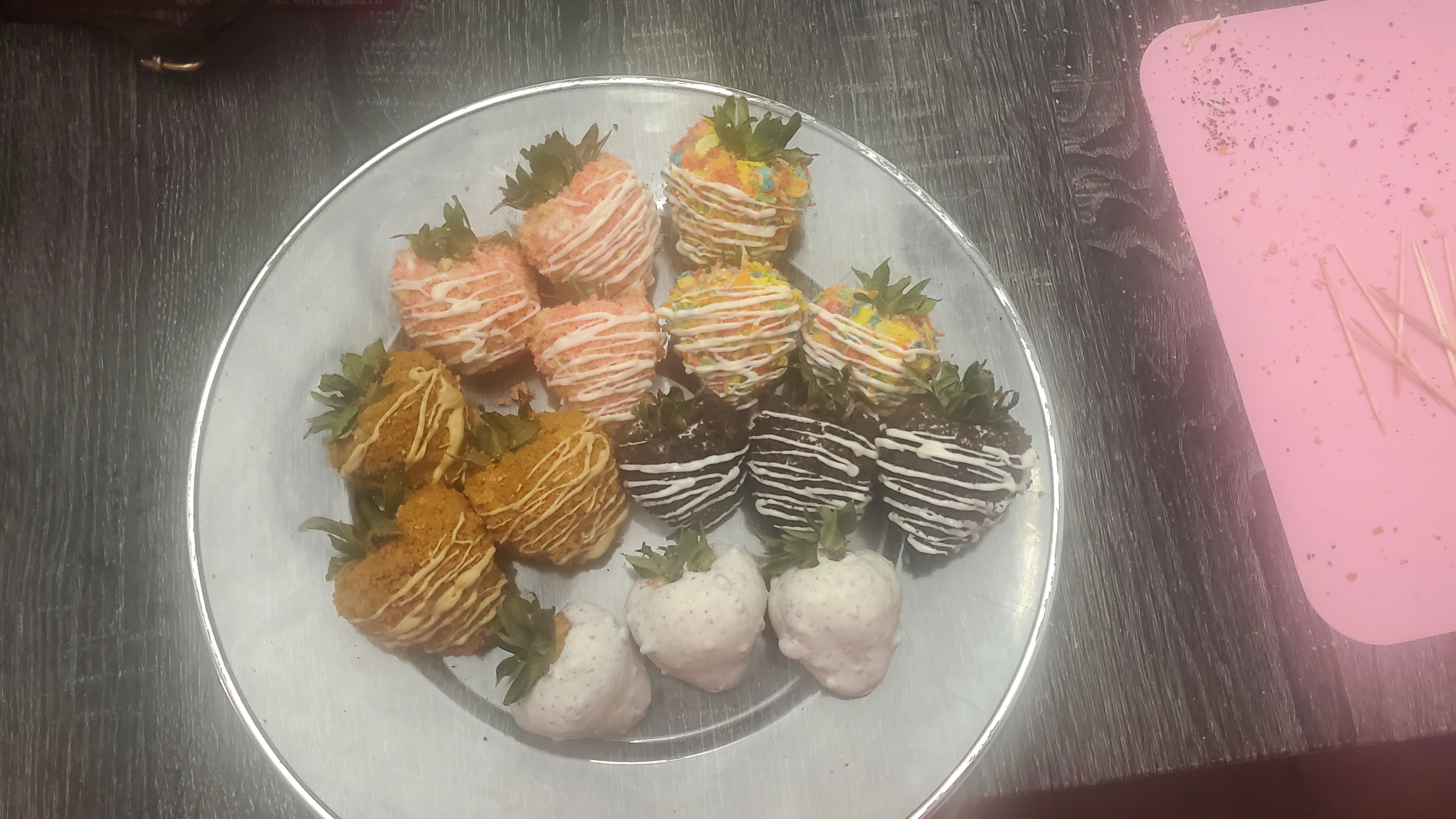 Assorted Gourmet Chocolate-Covered Strawberries with toppings
