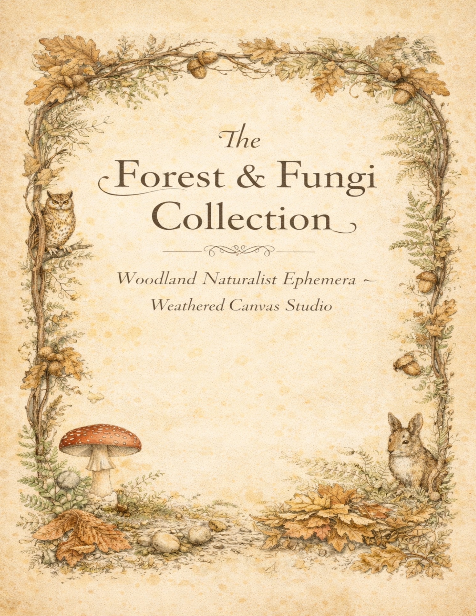 The Forest & Fungi Collection — Woodland Naturalist Ephemera Printables