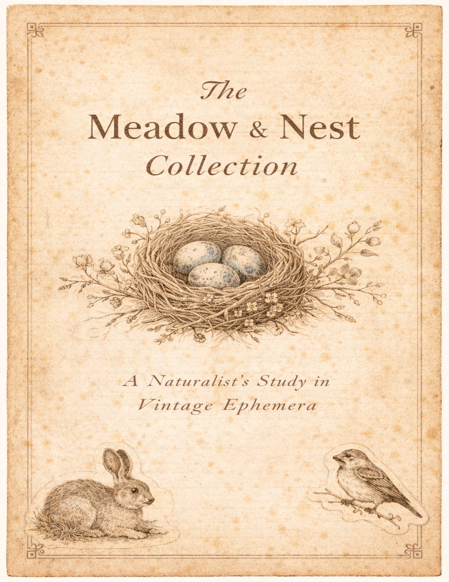 The Meadow & Nest Collection | Victorian Naturalist Junk Journal Printables
