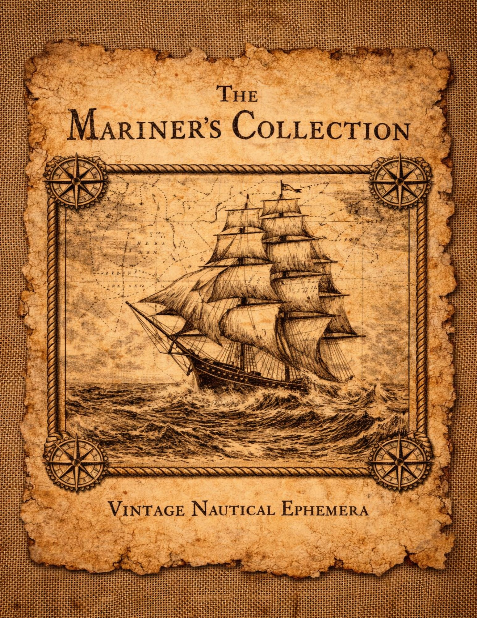 The Mariner's Collection — Vintage Nautical Ephemera Printable Bundle
