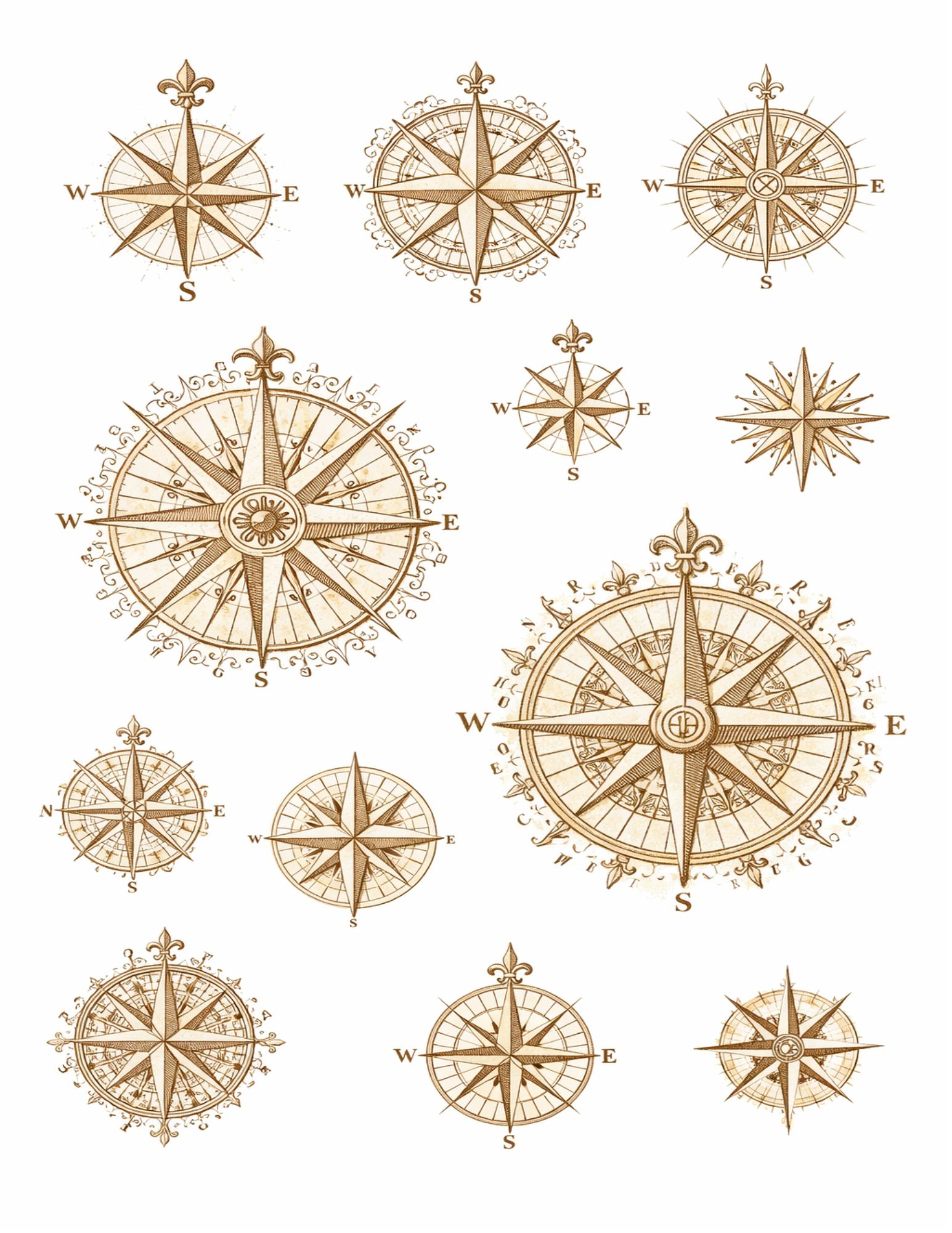 The Cartographer's Archive — Vintage Age of Exploration Ephemera | Printable Junk Journal Kit