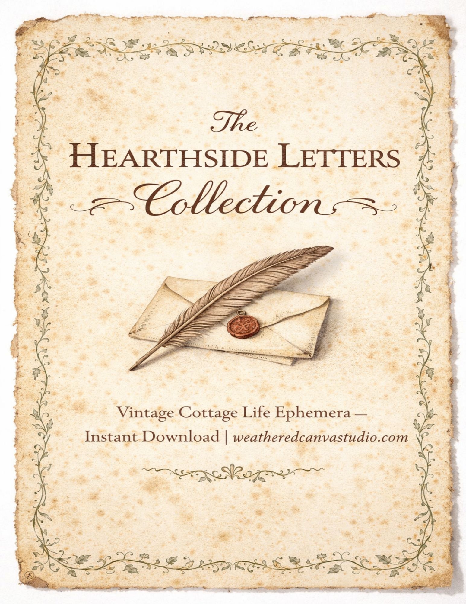 Vintage Cottage Life Ephemera — Instant Download