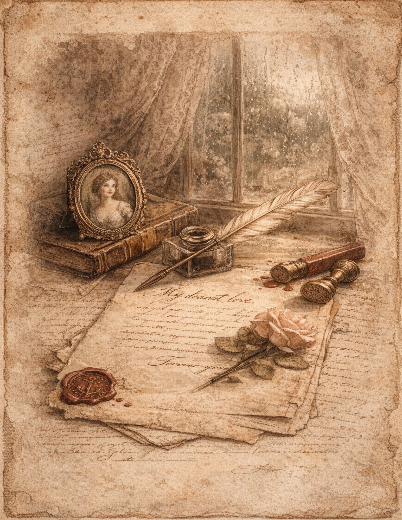 The Romance & Letters Collection — Vintage Correspondence Ephemera Printables