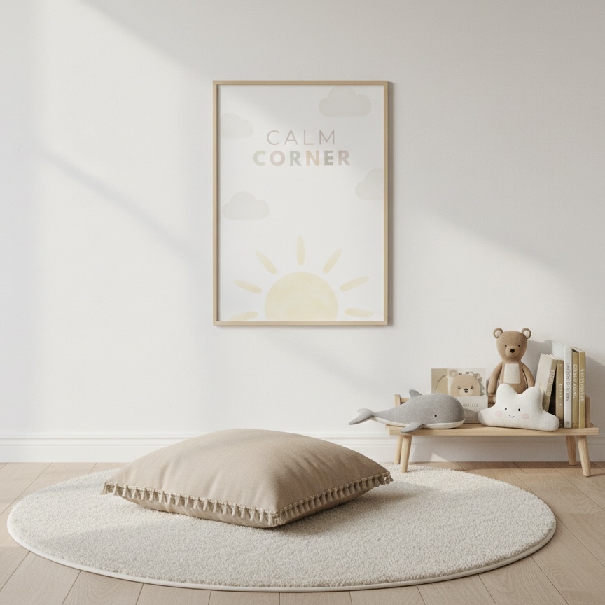 Calm Corner Posters Printable : Pack of 10 for Children