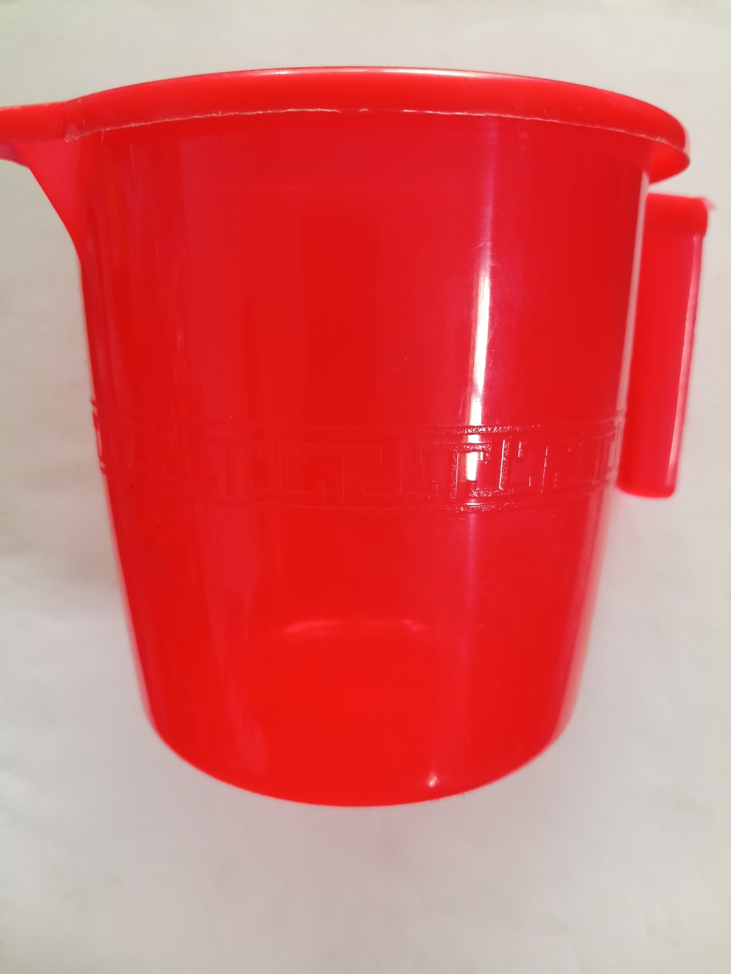 Red Plastic Water Jug