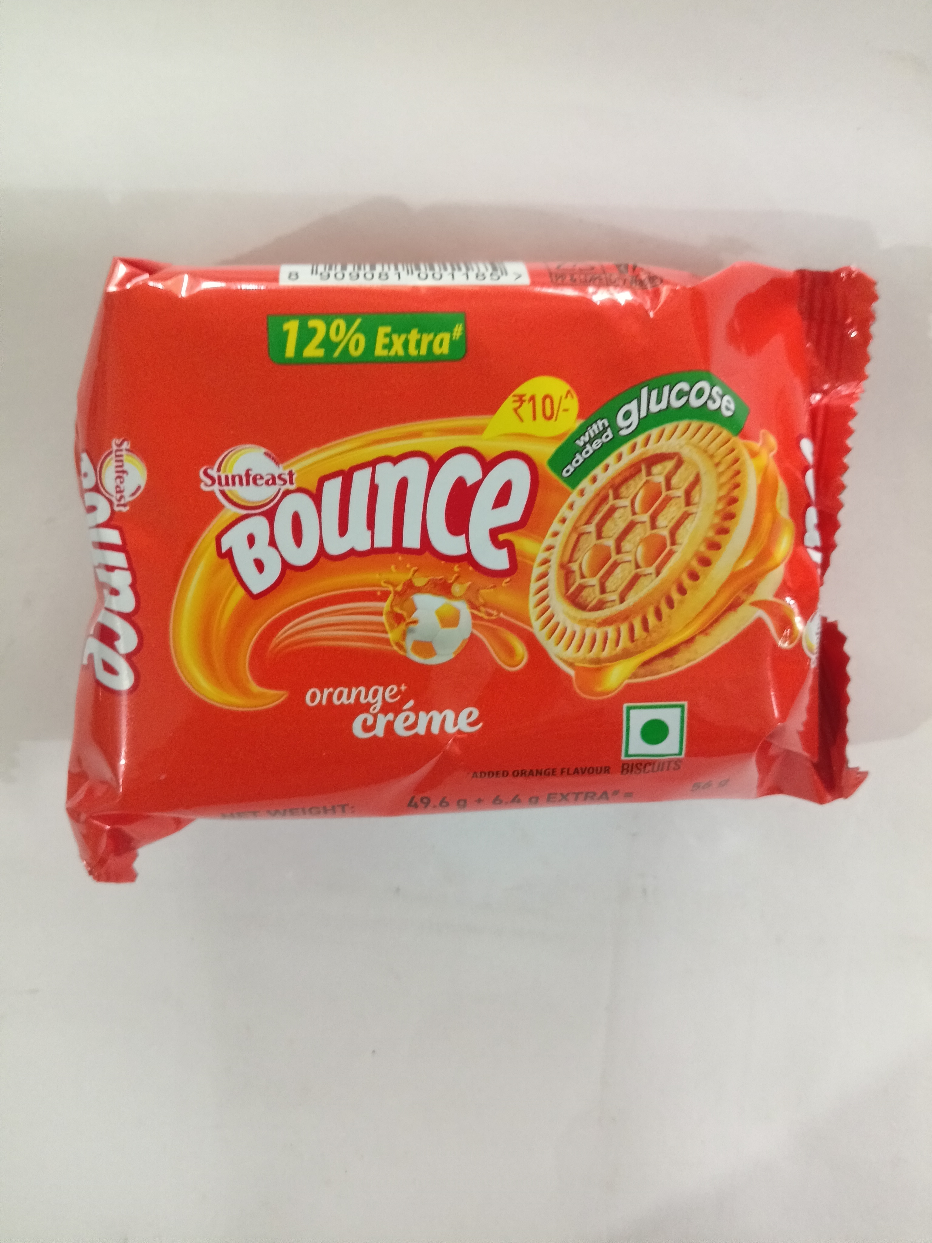 Sunfeast Bounce Orange Creme Biscuits 104