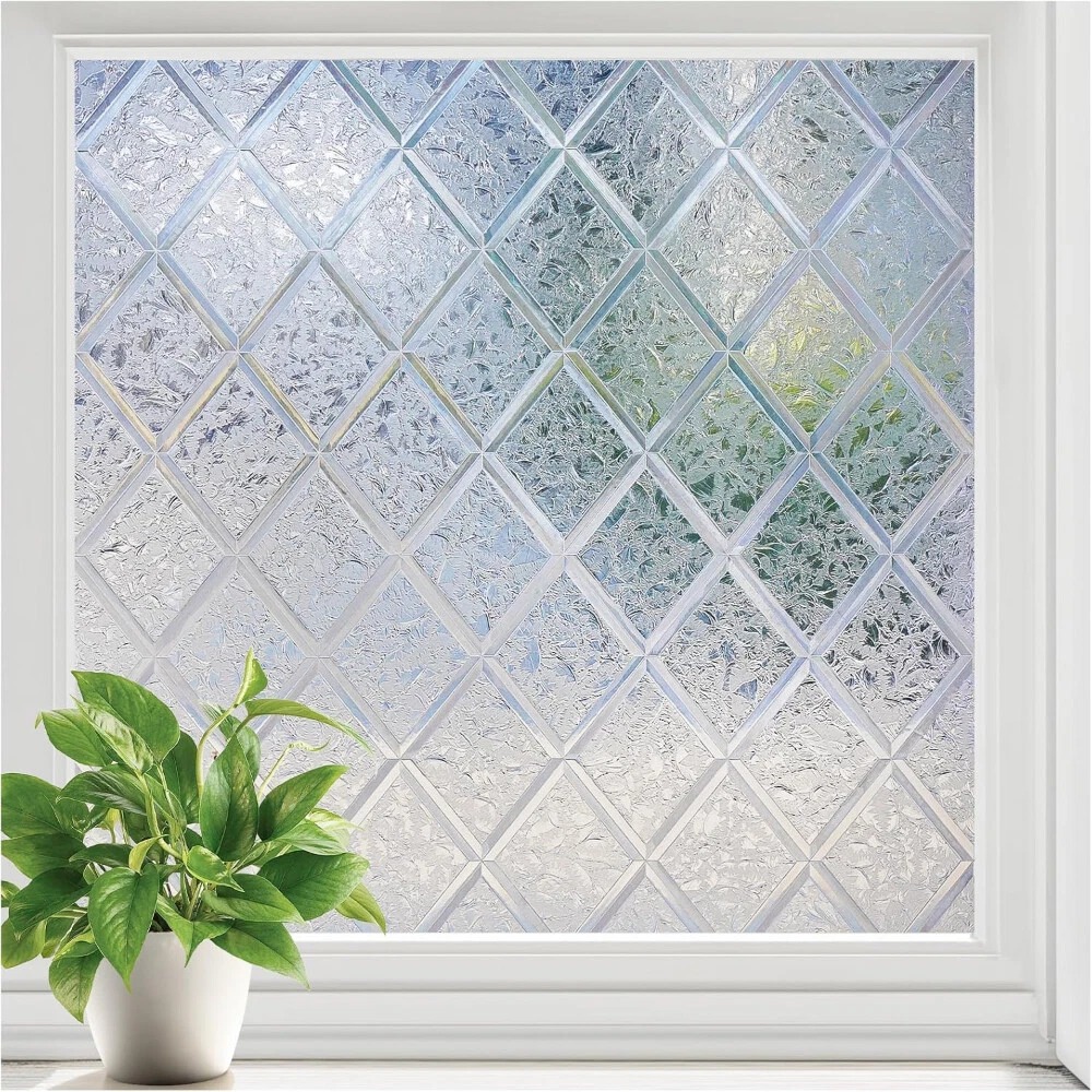 Diamond Pattern Frosted Window Film