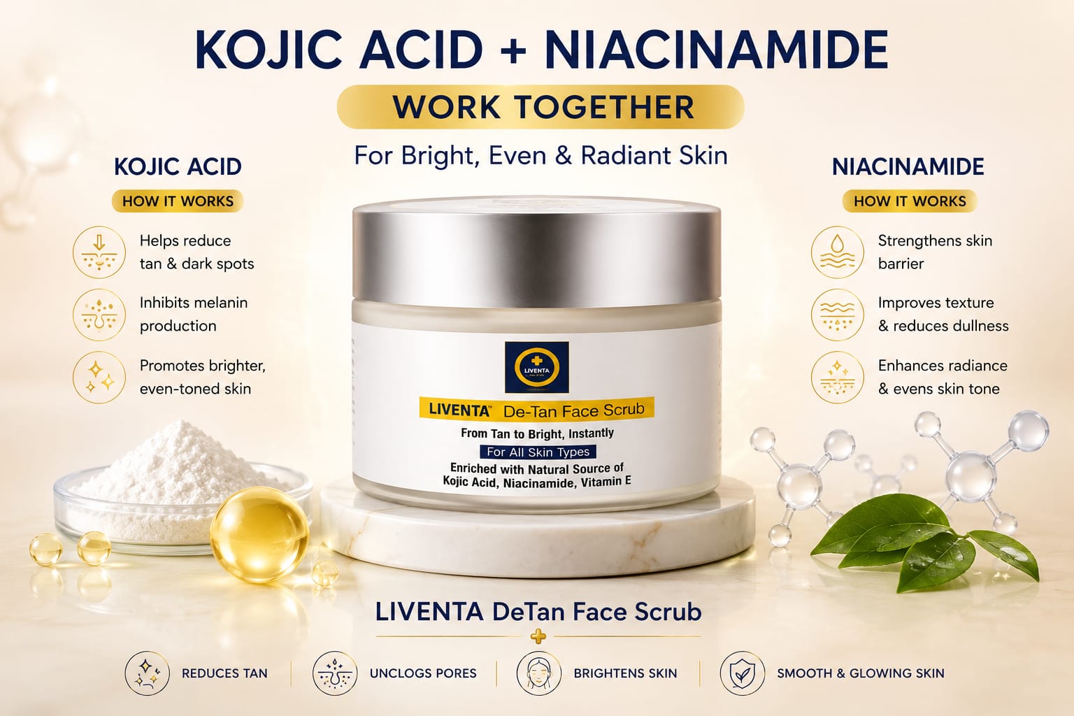LIVENTA De-Tan Face Scrub