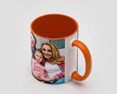 Orange Inner Color Photo Mug