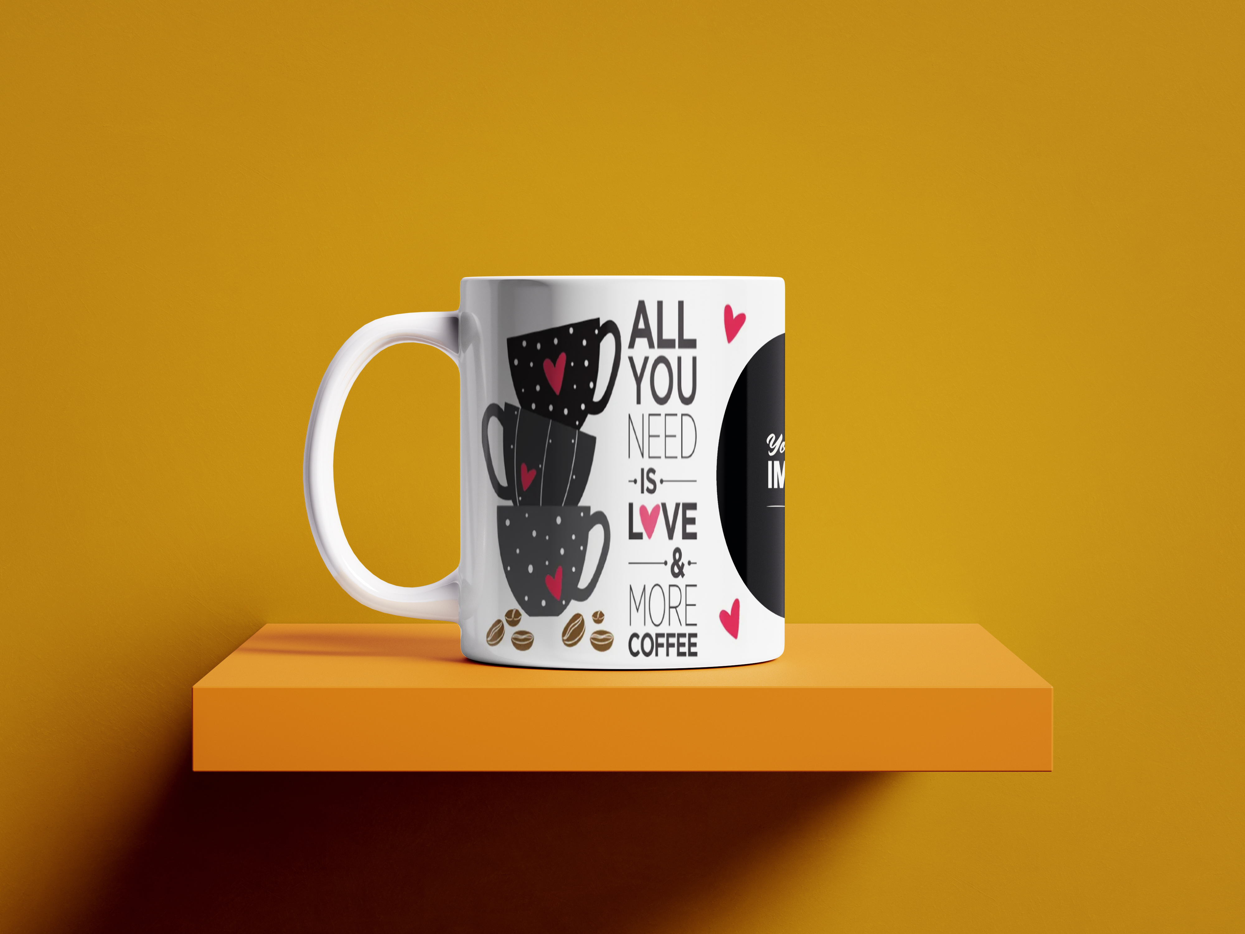 Love & Coffee Printed Mug
