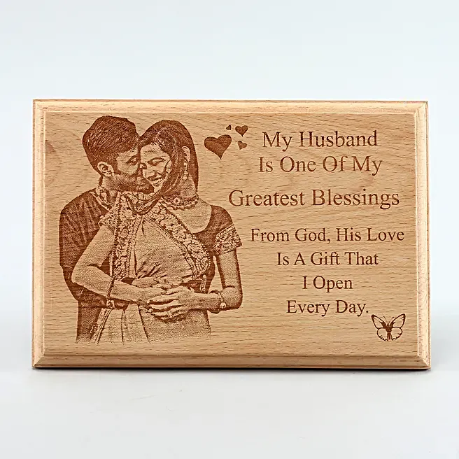 Personalised Wooden Engraving 8"x6"