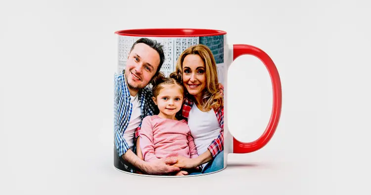 Red Inner Color Photo Mug