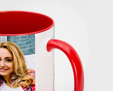 Red Inner Color Photo Mug