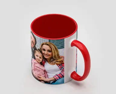 Red Inner Color Photo Mug