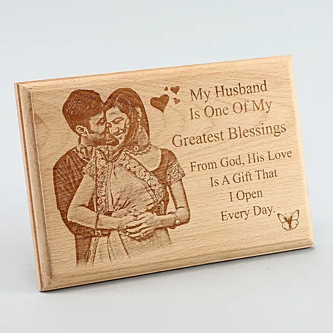Personalised Wooden Engraving   10"x8"
