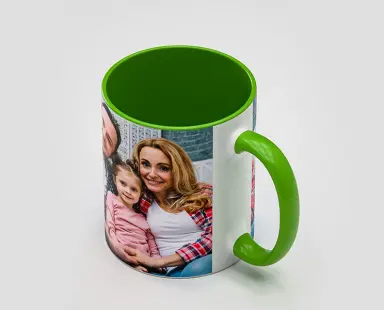 Green Inner Color Photo Mug