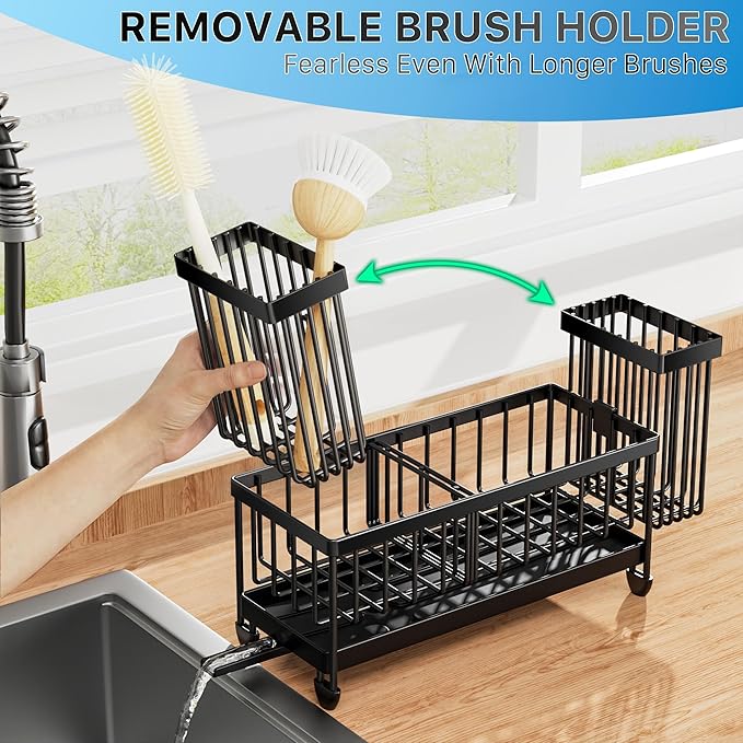 Cisily Sponge Holder for Kitchen Sink, Sink Caddy Organizer