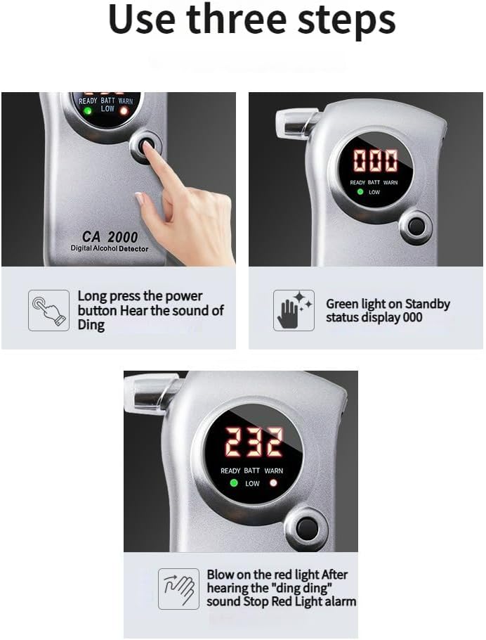 Breathalyzer, Handheld Alcohol Detector for Drunk Driving Concentration