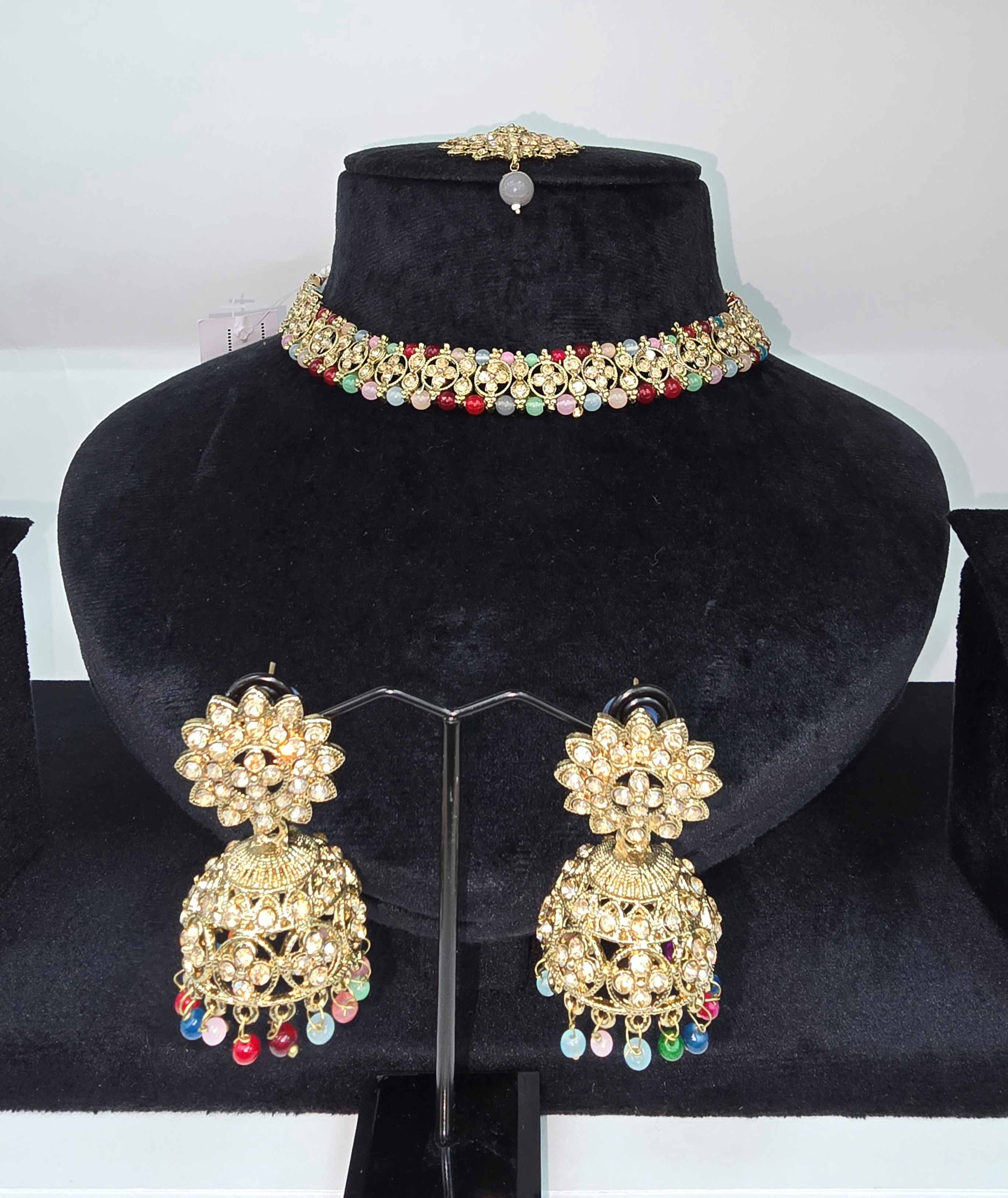 Choker Jewellery Set in 2 colours