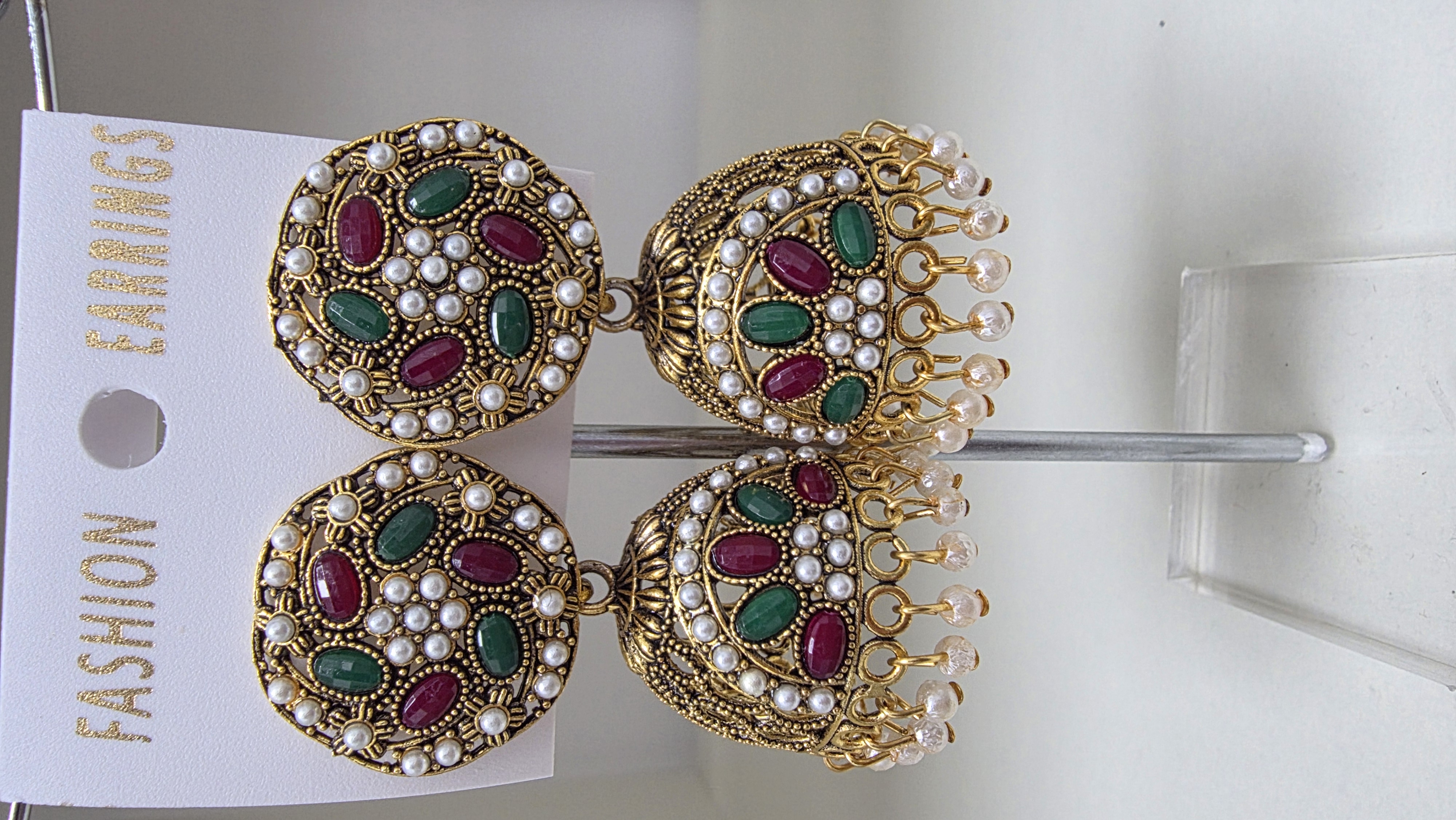 Traditional Indian Jhumka Earrings