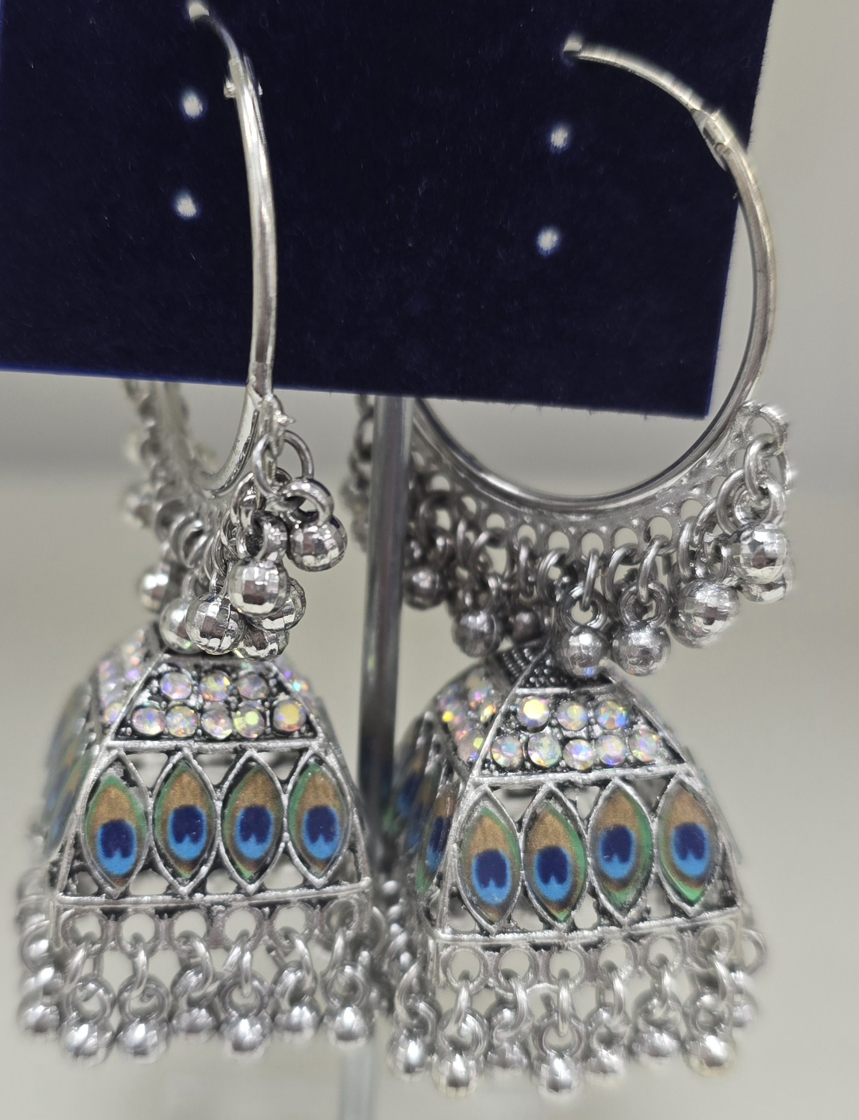 Peacock Jhumka Earrings
