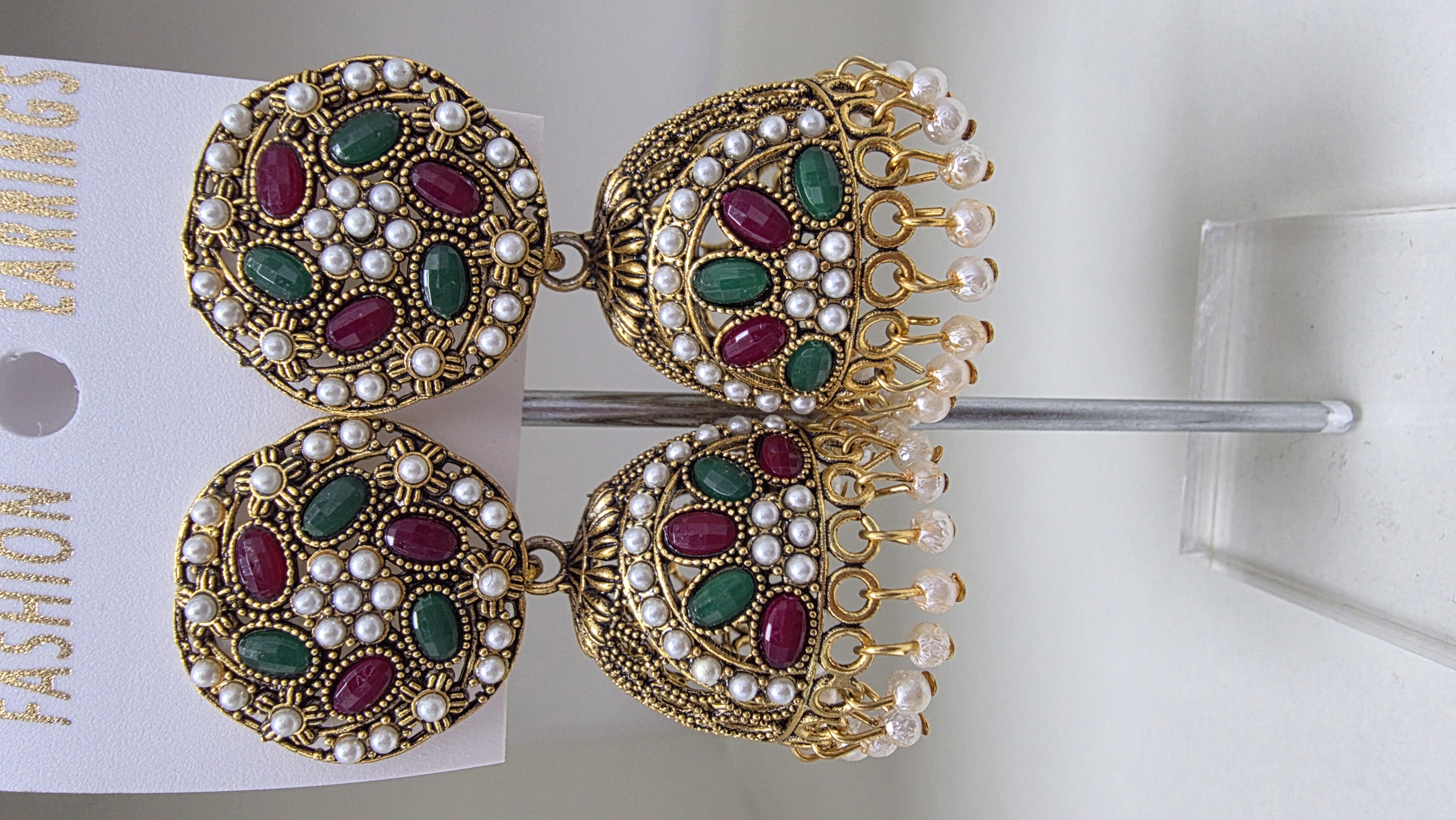 Traditional Indian Jhumka Earrings