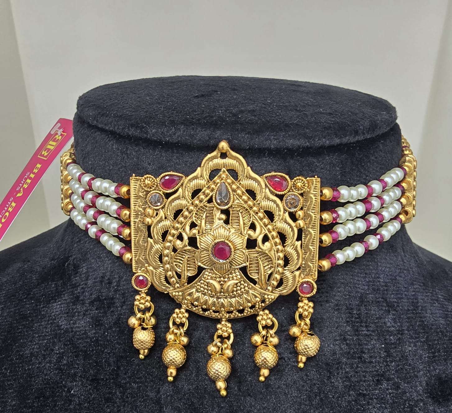 Traditional Gold Plated Choker Sets in 2 colours 