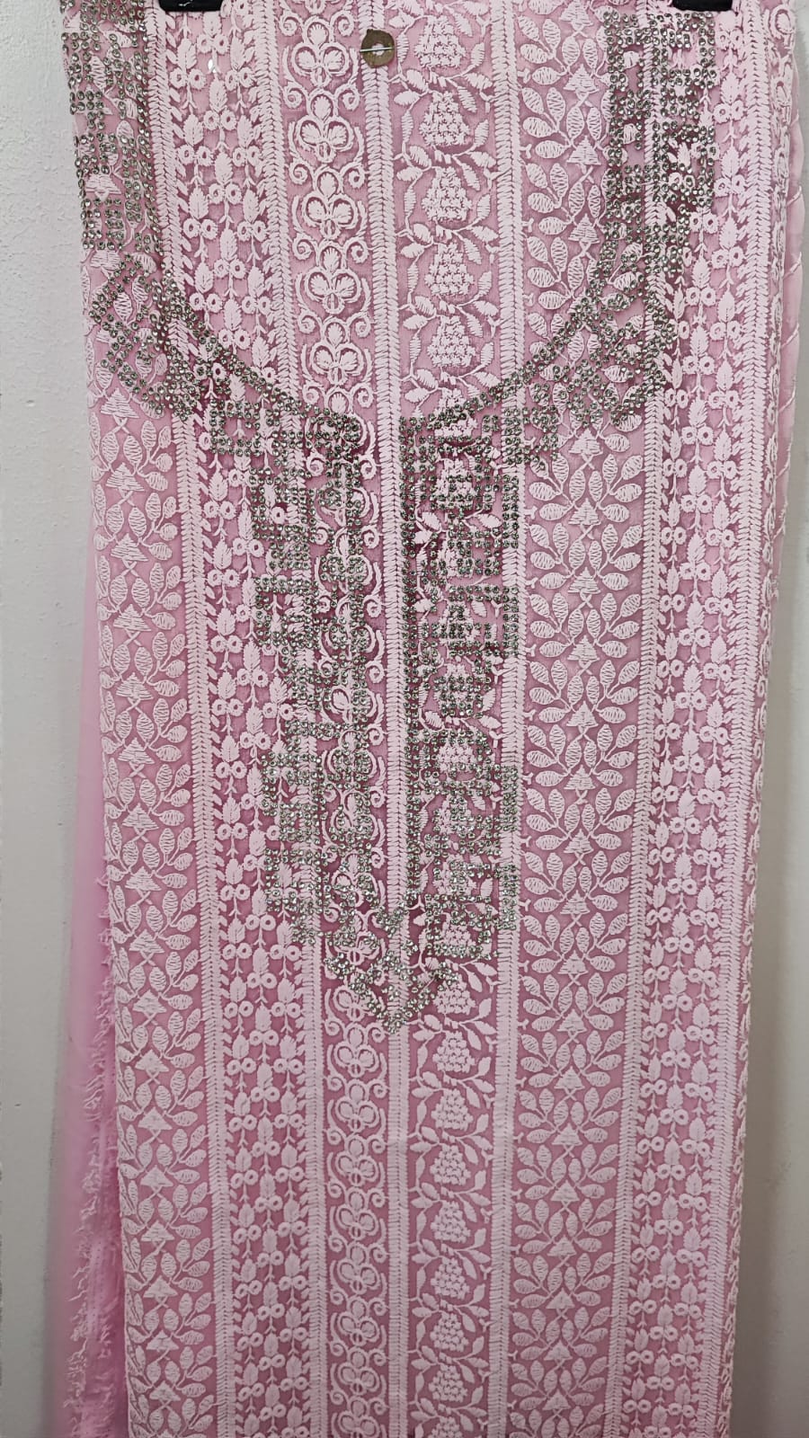 Chickenkari 3 piece dress material in 3 colours