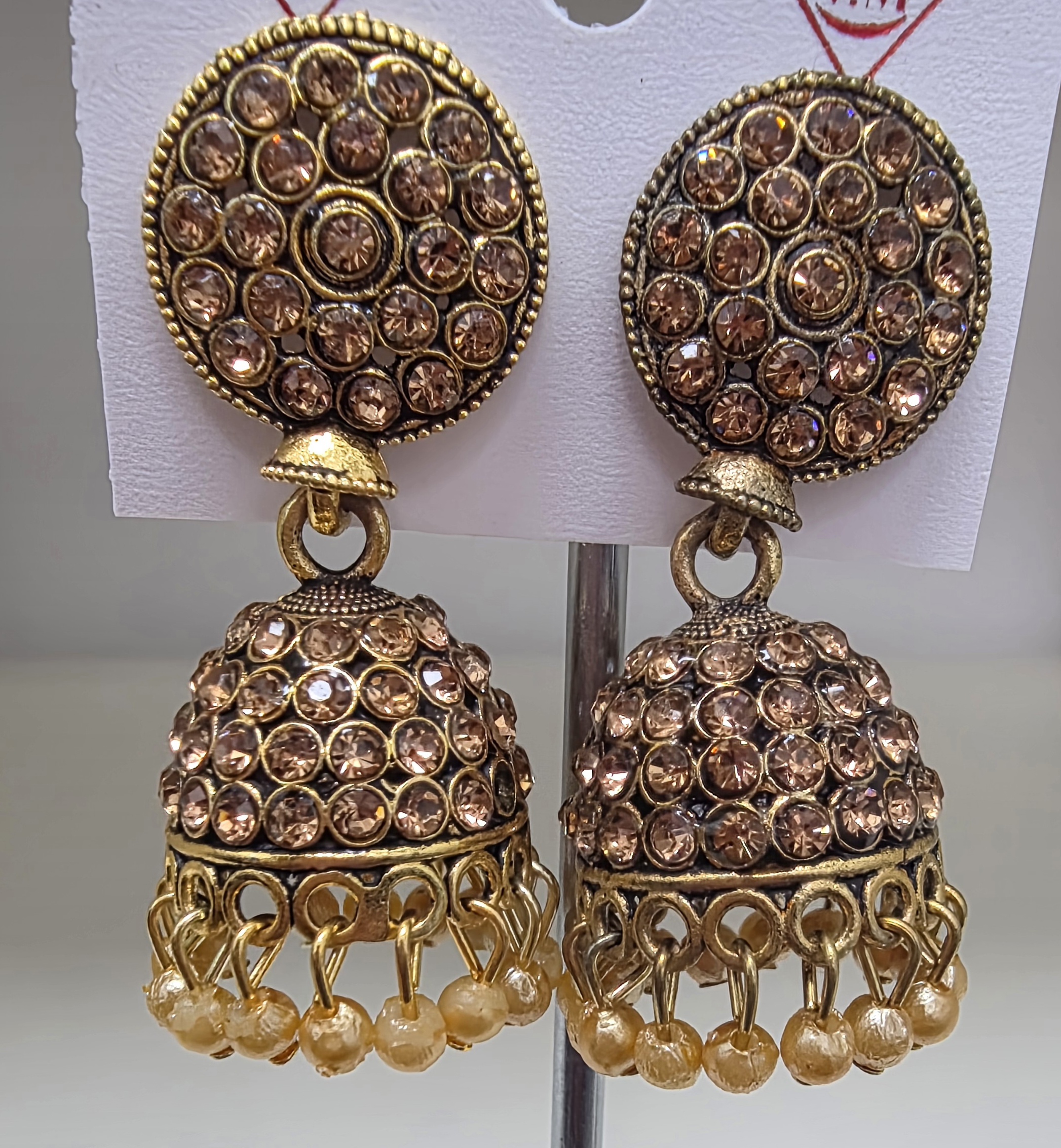 Gold-Plated Jhumki Earrings