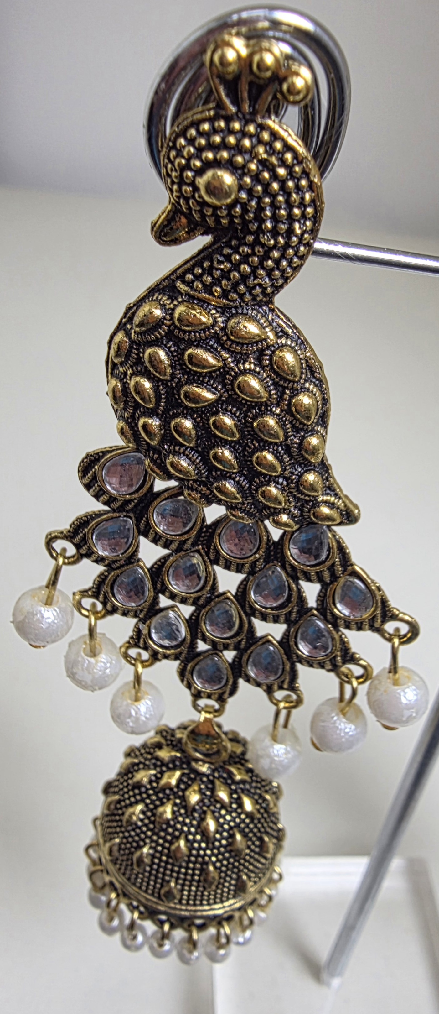 Peacock Jhumka Earrings