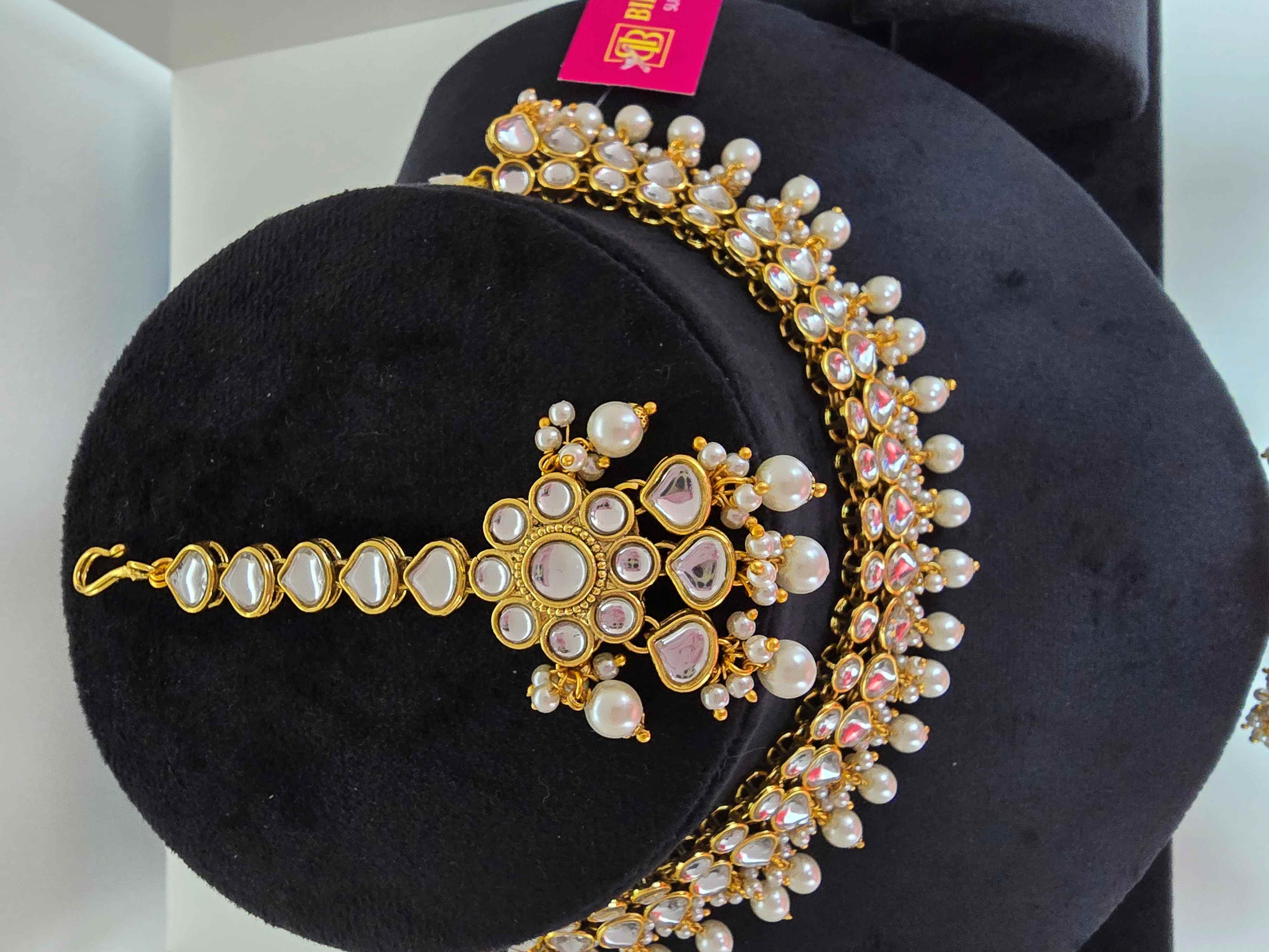 Pearl Kundan  Necklace Set