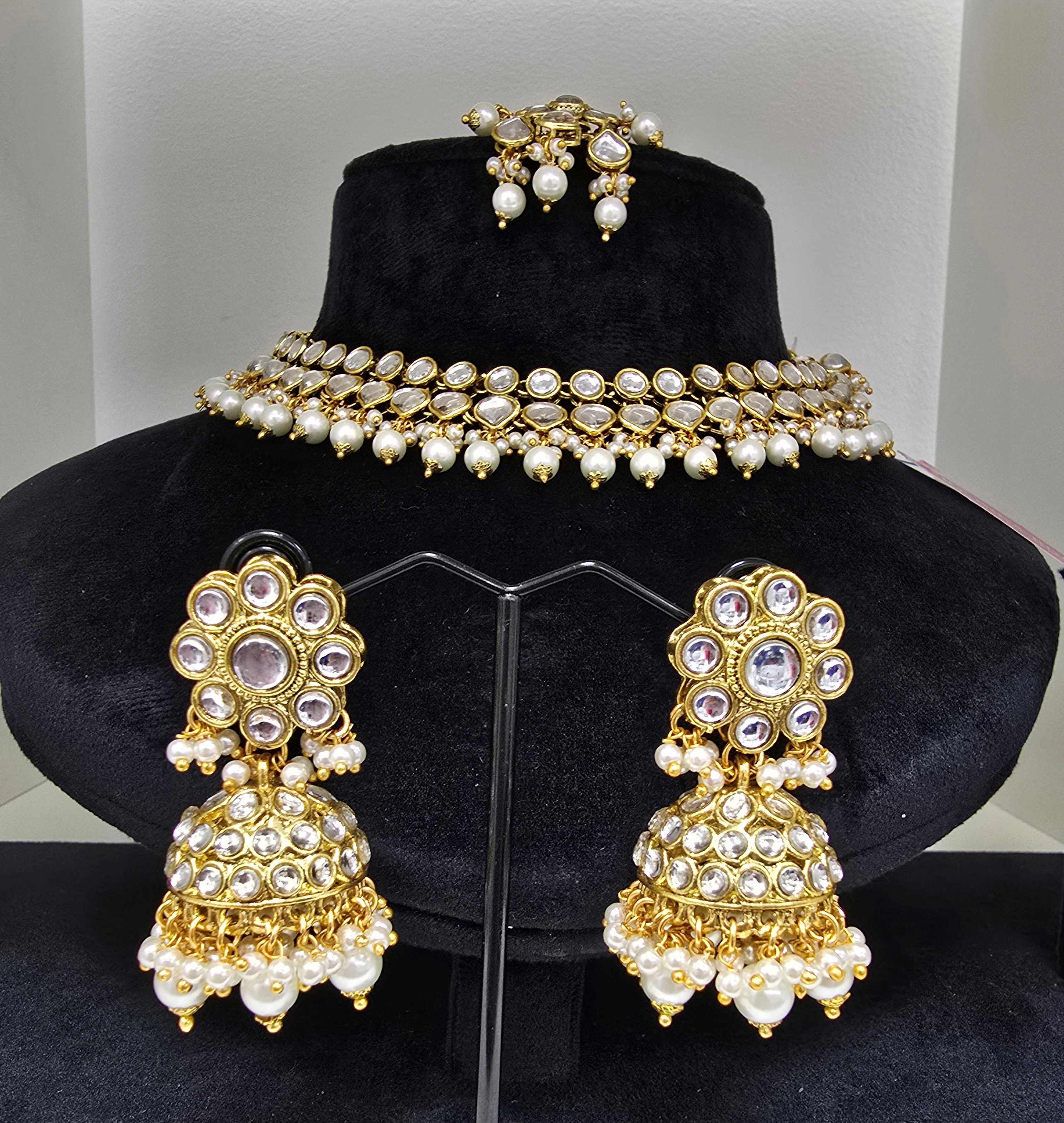 Pearl Kundan  Necklace Set