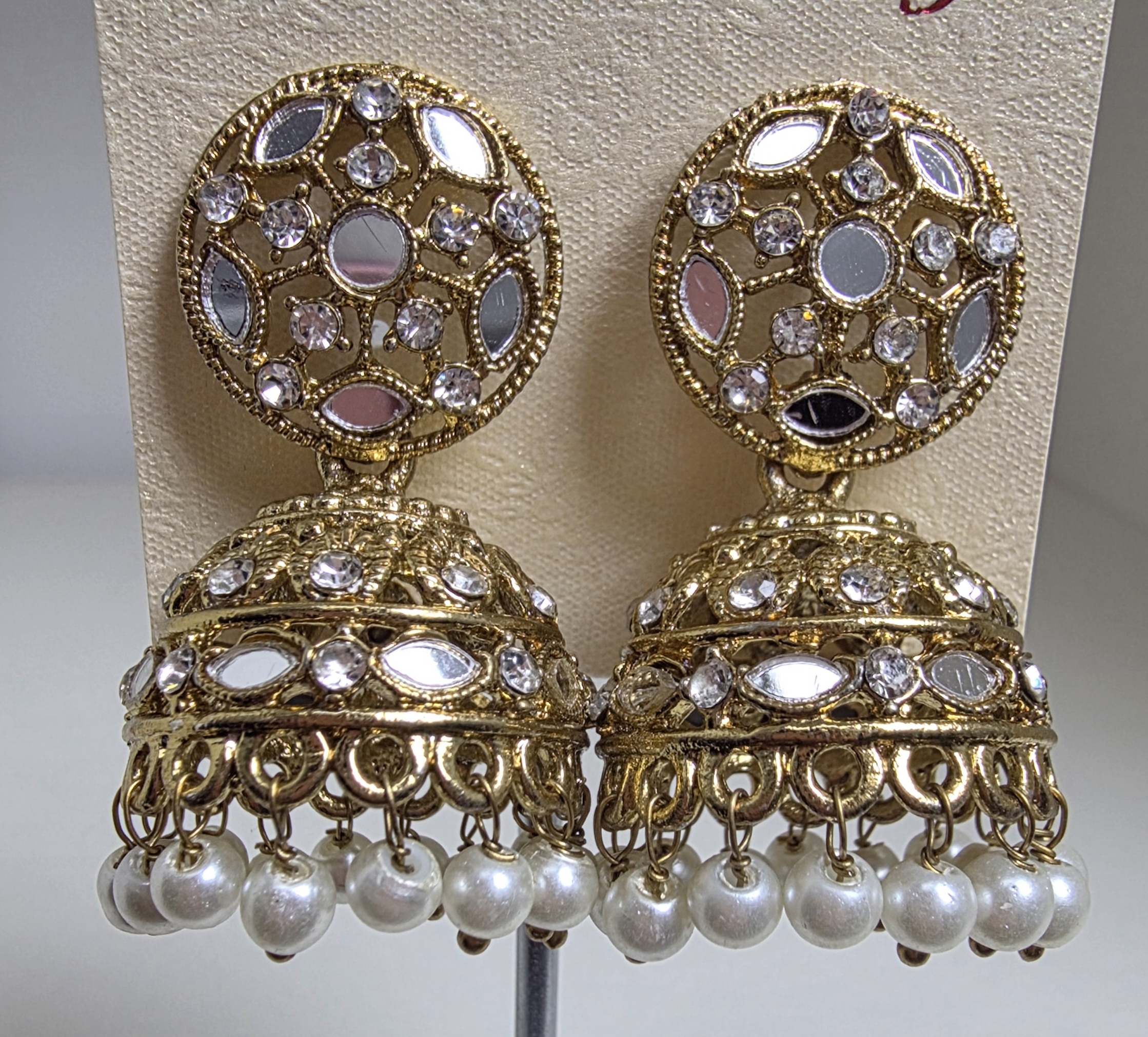 Golden Jhumka Earrings