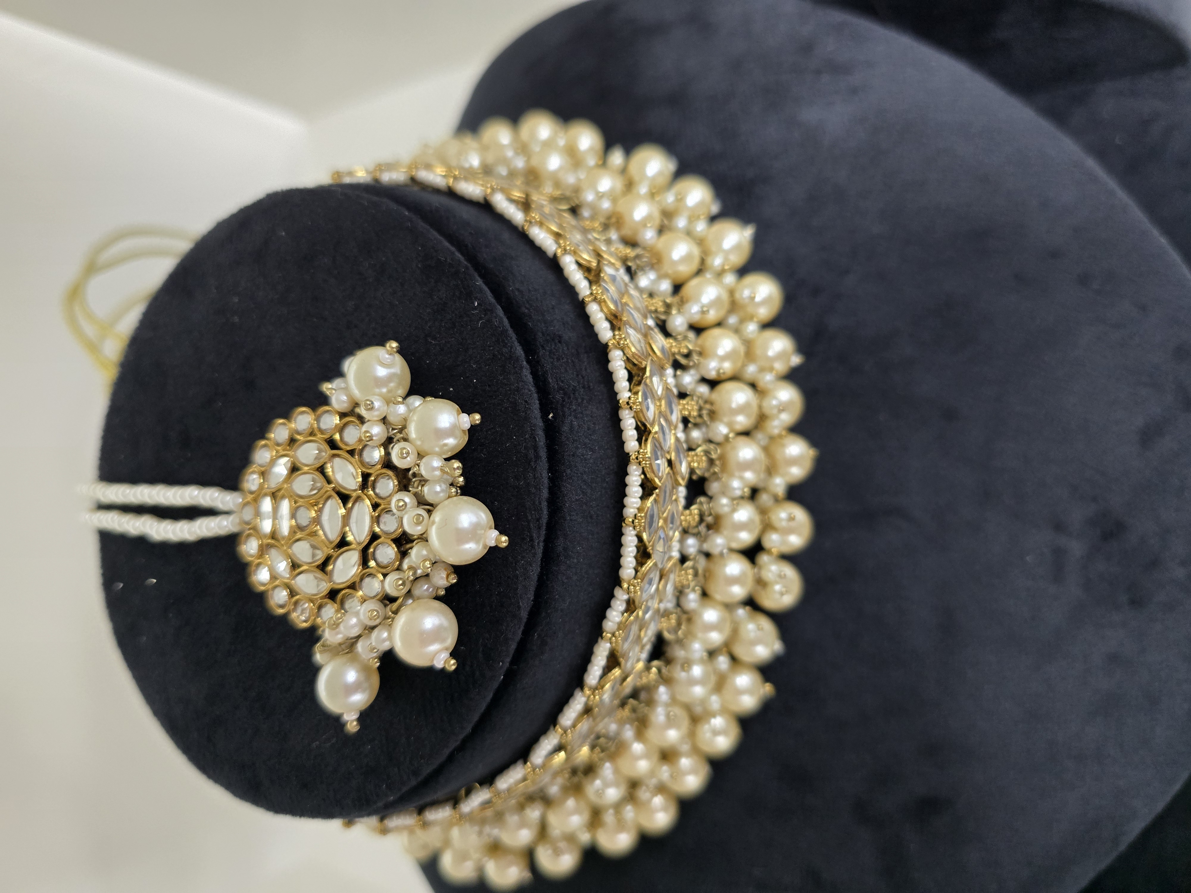 Pearl Kundan  Jewelry Set