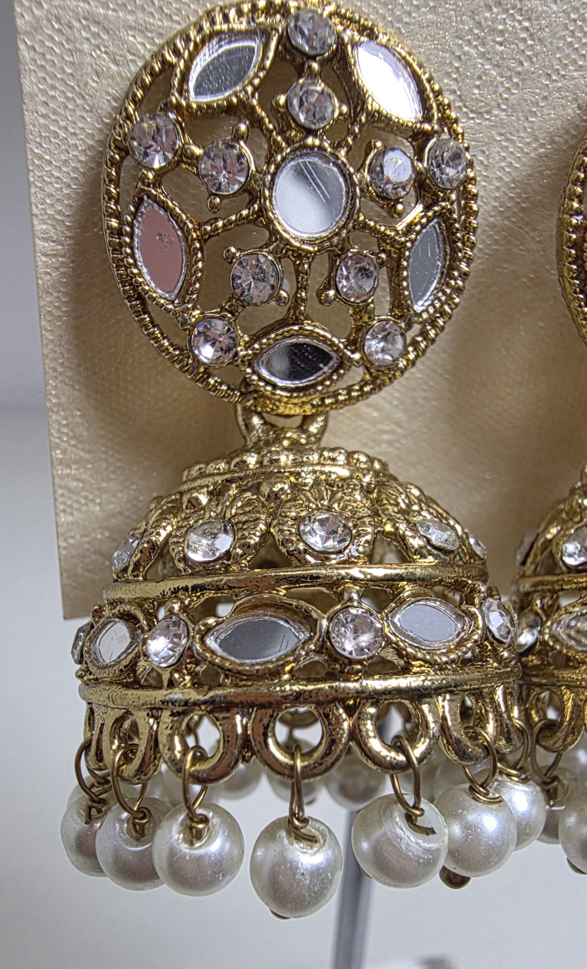 Golden Jhumka Earrings